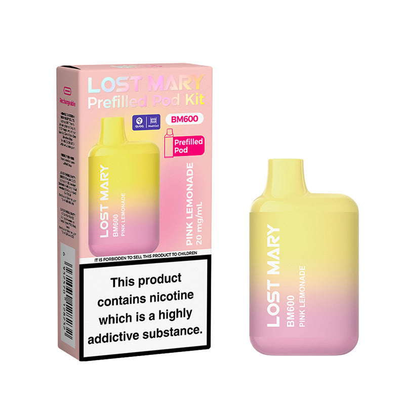 Lost Mary BM600 Pink Lemonade Prefilled Pod Kit