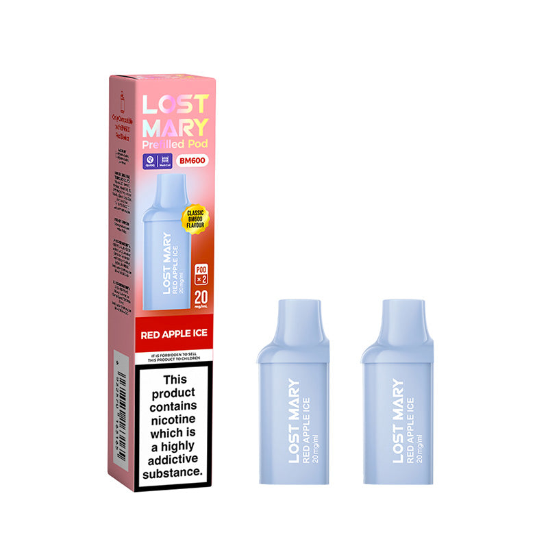 Lost Mary BM600 Red Apple Ice Prefilled Pods 2 Pack