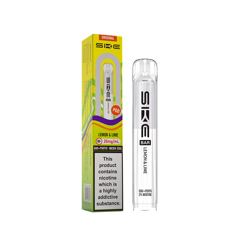 SKE Bar 600 Lemon & Lime Prefilled Pod