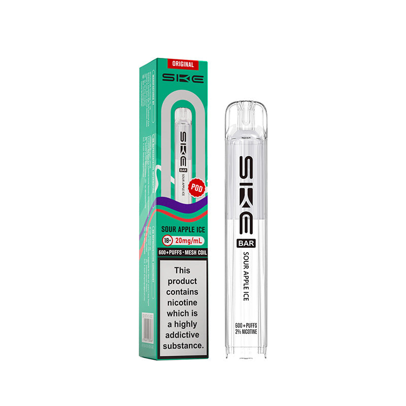 SKE Bar 600 Sour Apple Ice Prefilled Pod