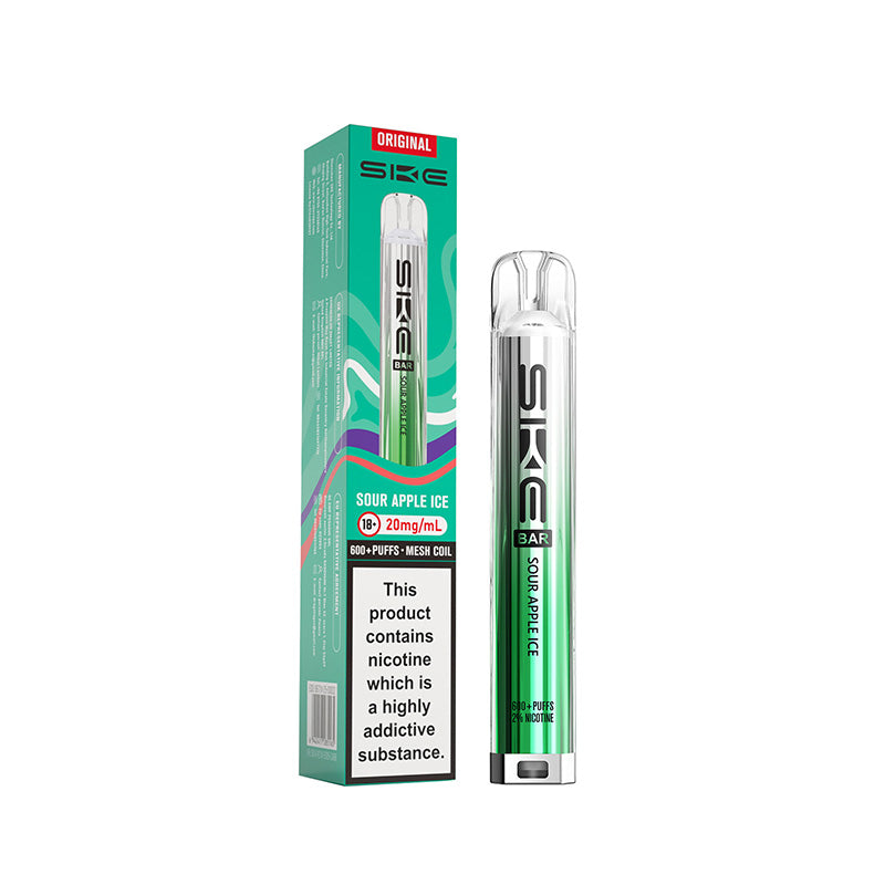 SKE Bar 600 Sour Apple Ice Prefilled Pod Kit