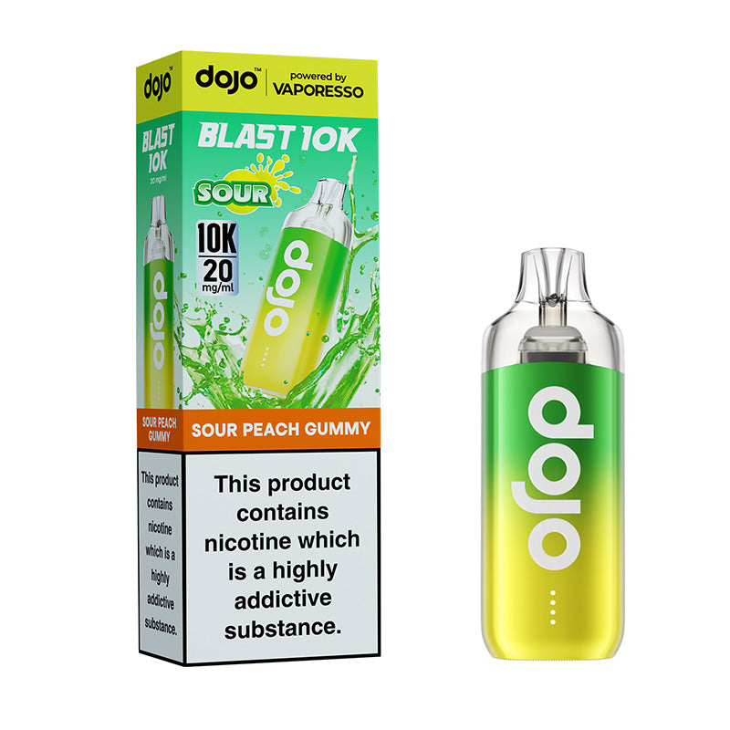 Vaporesso Dojo Blast 10K Sour Peach Gummy Prefilled Pod Kit