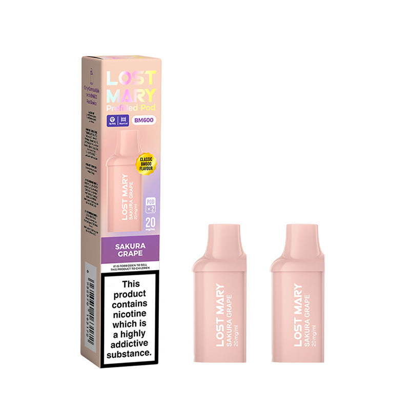 Lost Mary BM600 Sakura Grape Prefilled Pods 2 Pack