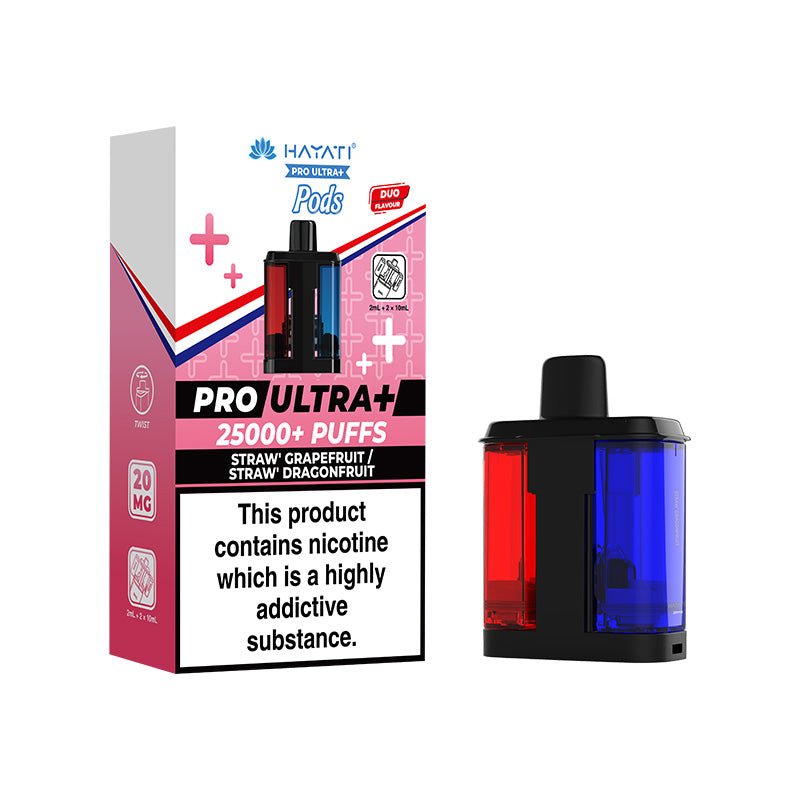 Hayati Pro Ultra+ 25K Straw' Grapefruit / Straw Dragonfruit Prefilled Pod