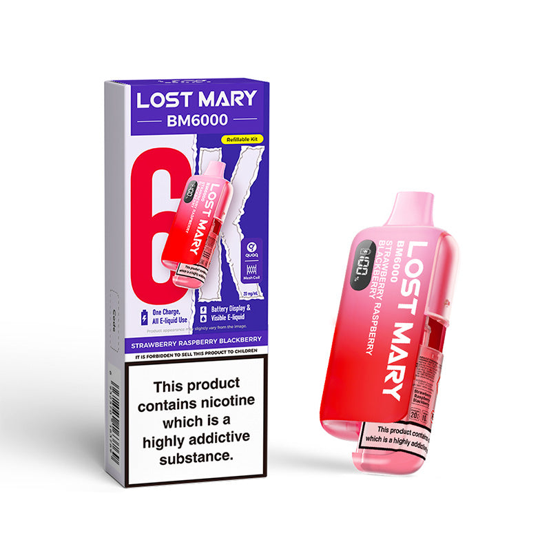 Lost Mary BM6000 Strawberry Raspberry Blackberry Prefilled Pod Kit