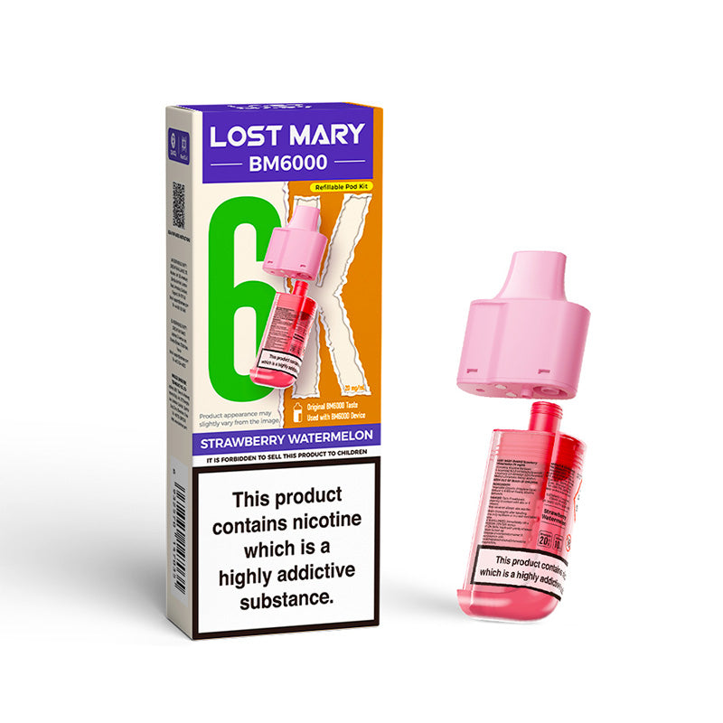 Lost Mary BM6000 Strawberry Watermelon Prefilled Pod