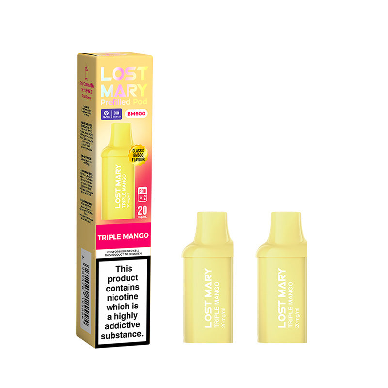 Lost Mary BM600 Triple Mango Prefilled Pods 2 Pack