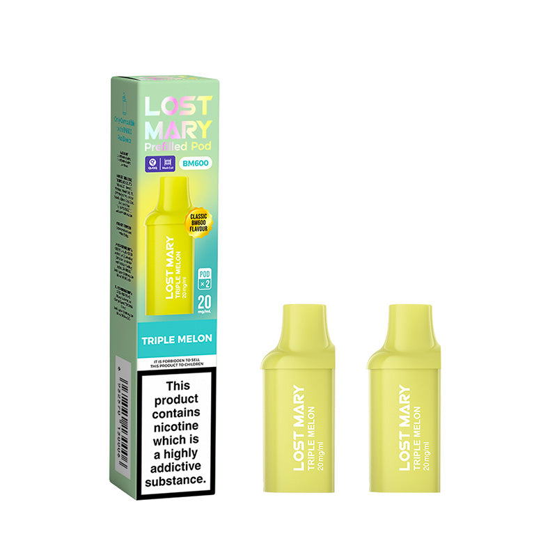 Lost Mary BM600 Triple Melon Prefilled Pods 2 Pack
