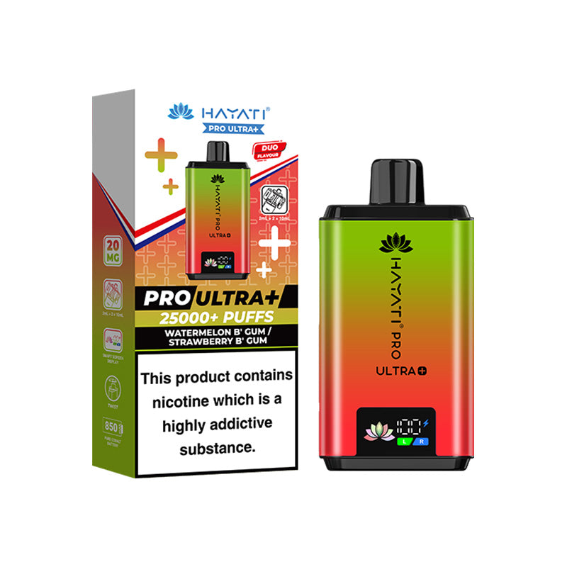 Hayati Pro Ultra+ 25K Watermelon B' Gum / Strawberry B' Gum Prefilled Pod Kit