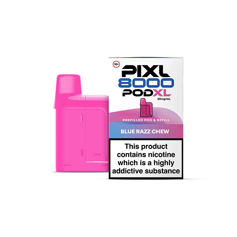 PIXL 8000 Blue Razz Chew Prefilled Pod