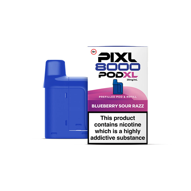 PIXL 8000 Blueberry Sour Razz Prefilled Pod