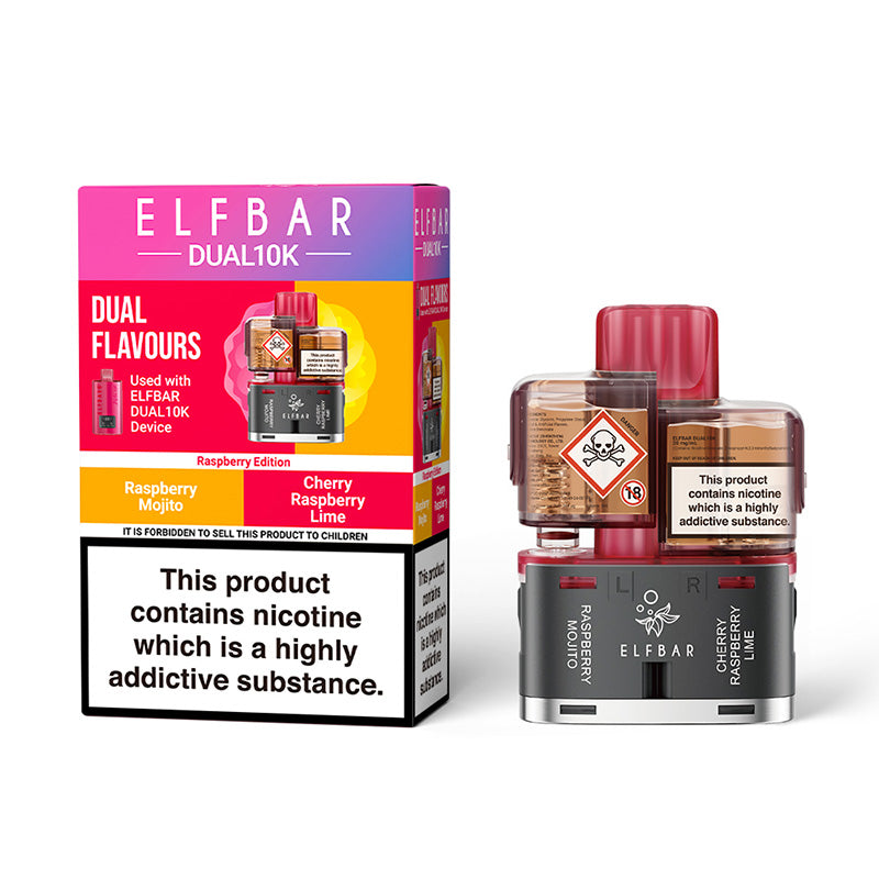 ELF BAR Dual 10K Raspberry Edition Prefilled Pod
