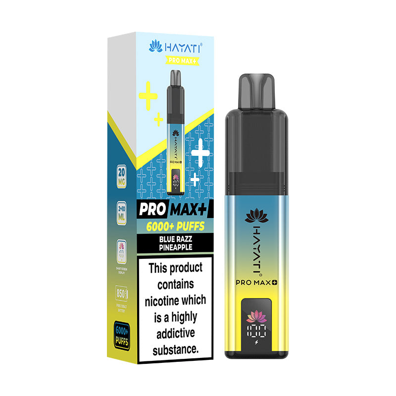 Hayati Pro Max 6K Blue Razz Pineapple Prefilled Pod Kit
