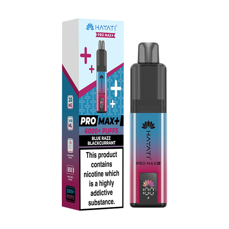 Hayati Pro Max 6K Blue Razz Blackcurrant Prefilled Pod Kit