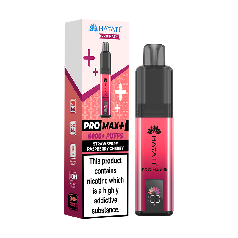 Hayati Pro Max 6K Strawberry Raspberry Cherry Prefilled Pod Kit