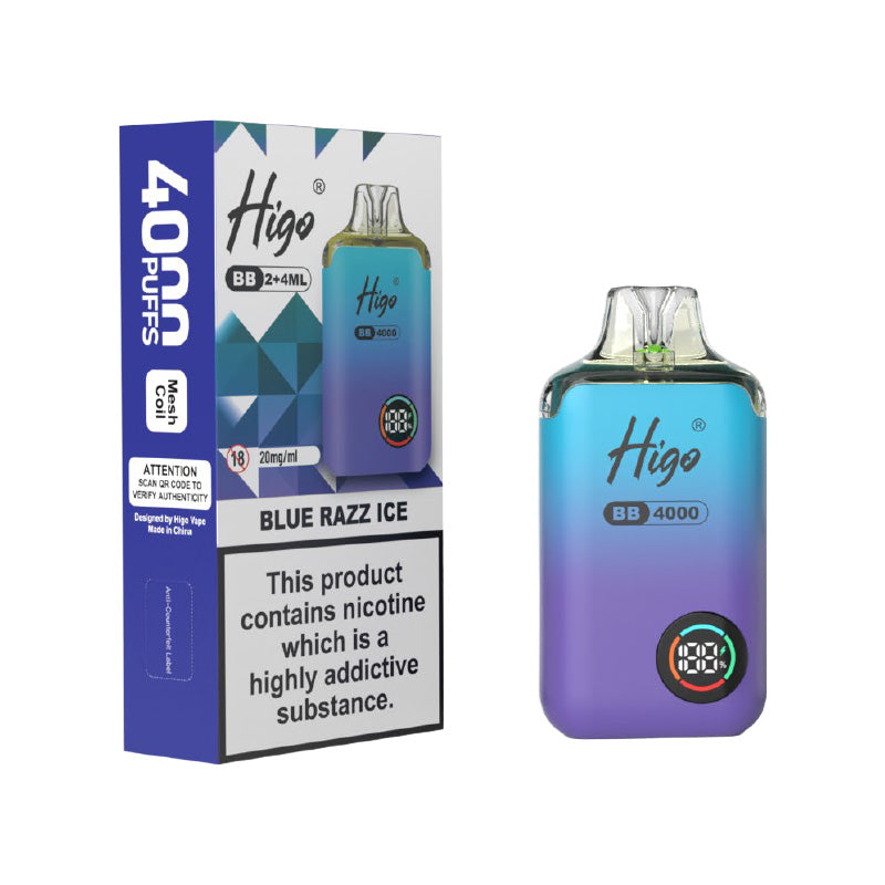 Higo BB 4000 Blue Razz Ice Prefilled Pod Kit