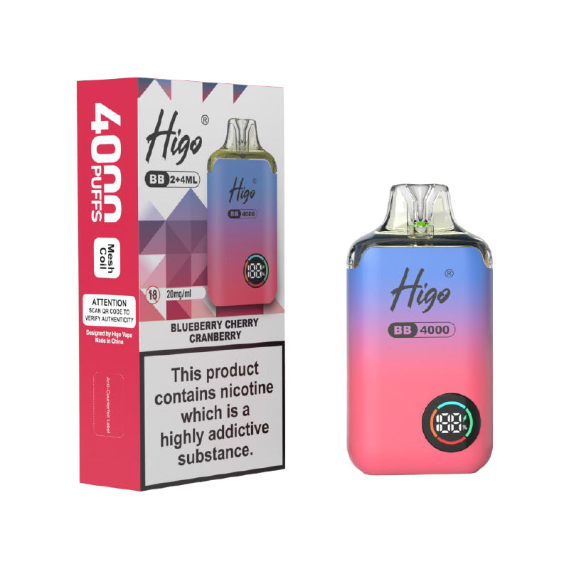 Higo BB 4000 Blueberry Cherry Cranberry Prefilled Pod Kit
