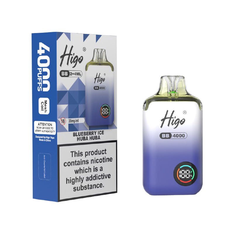 Higo BB 4000 Blueberry Ice Huba Huba Prefilled Pod Kit
