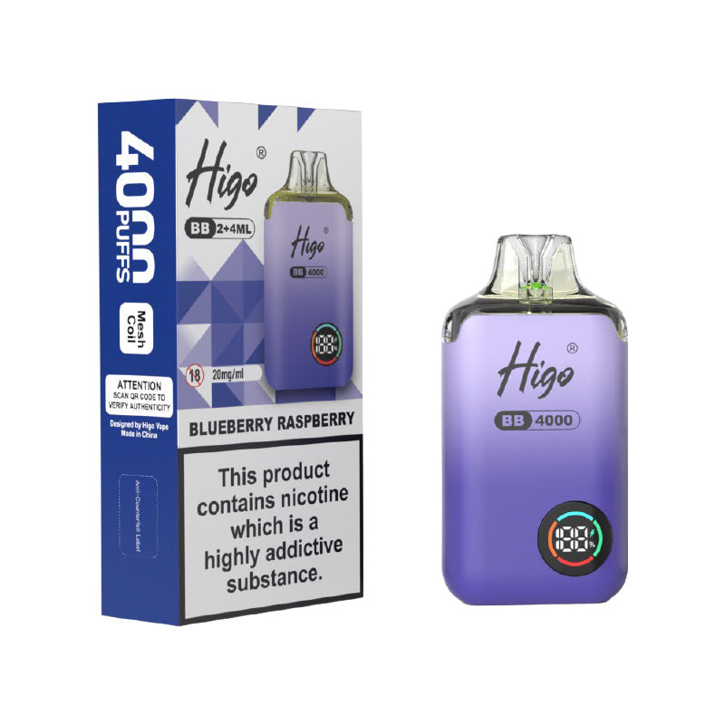 Higo BB 4000 Blueberry Raspberry Prefilled Pod Kit
