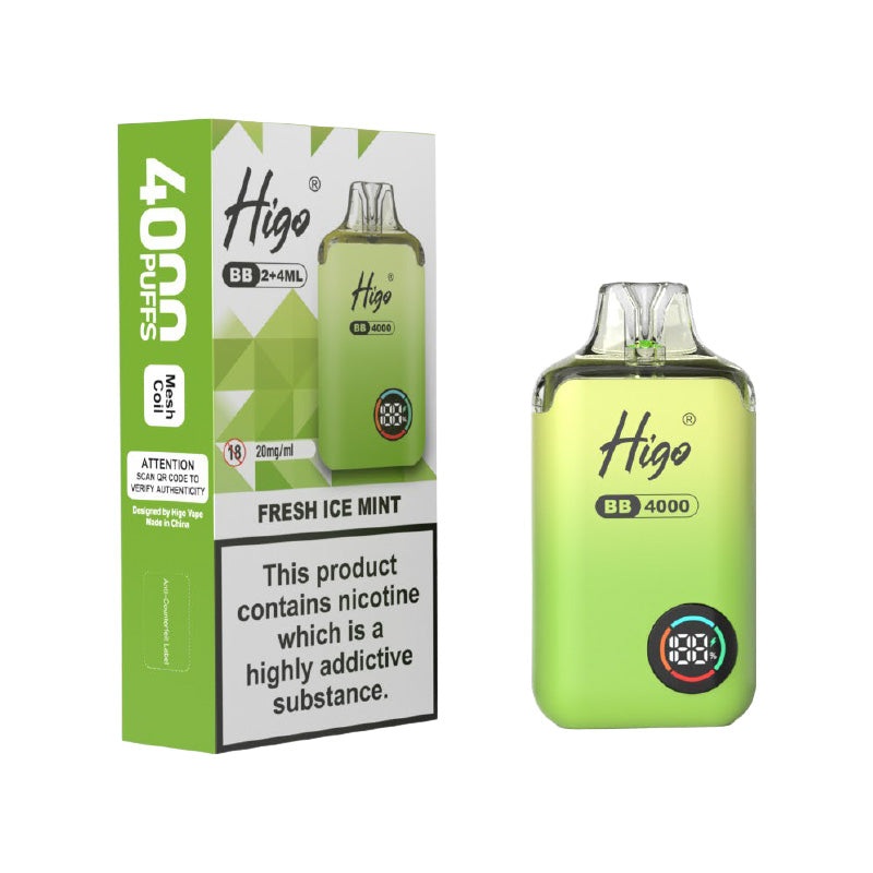 Higo BB 4000 Fresh Ice Mint Prefilled Pod Kit
