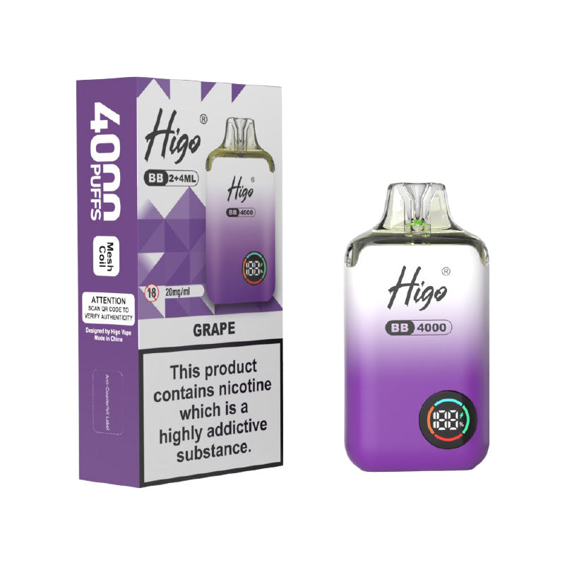 Higo BB 4000 Grape Prefilled Pod Kit