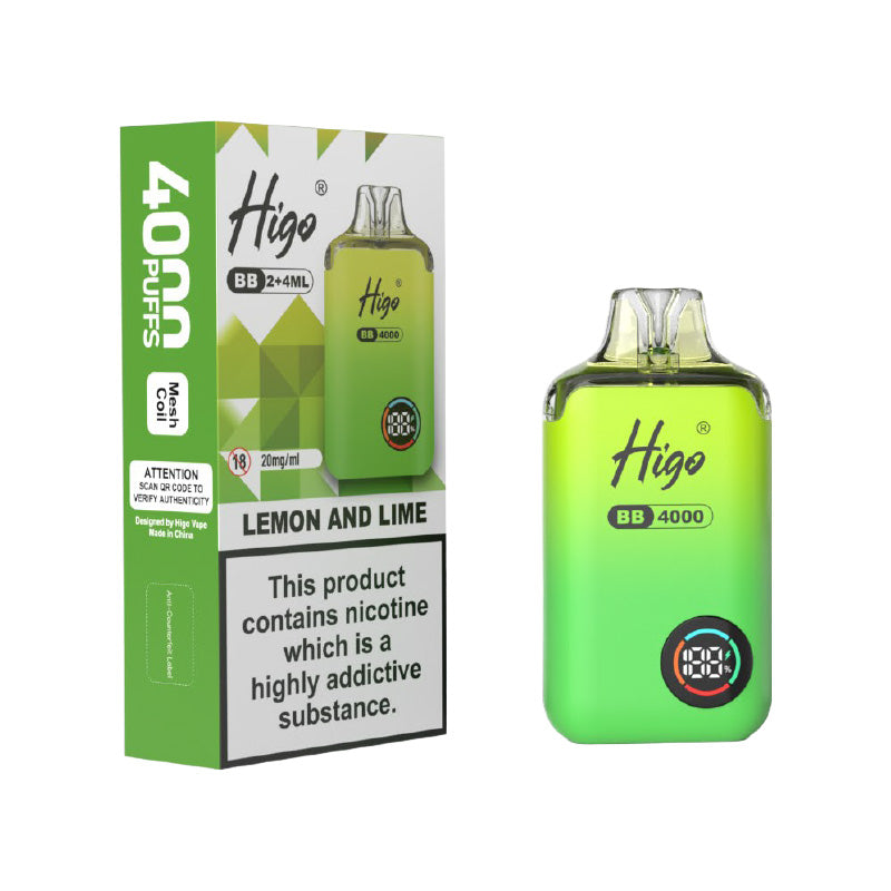 Higo BB 4000 Lemon and Lime Prefilled Pod Kit