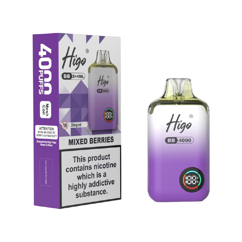 Higo BB 4000 Mixed Berries Prefilled Pod Kit