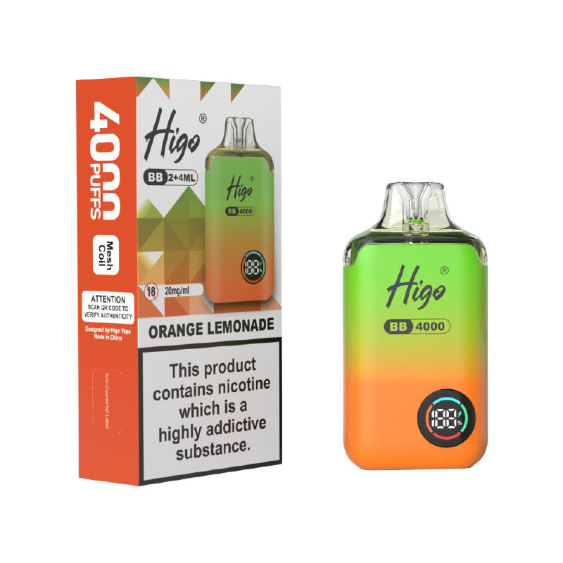 Higo BB 4000 Orange Lemonade Prefilled Pod Kit