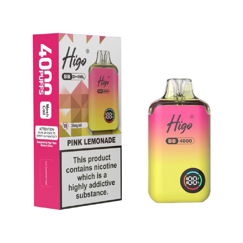 Higo BB 4000 Pink Lemonade Prefilled Pod Kit