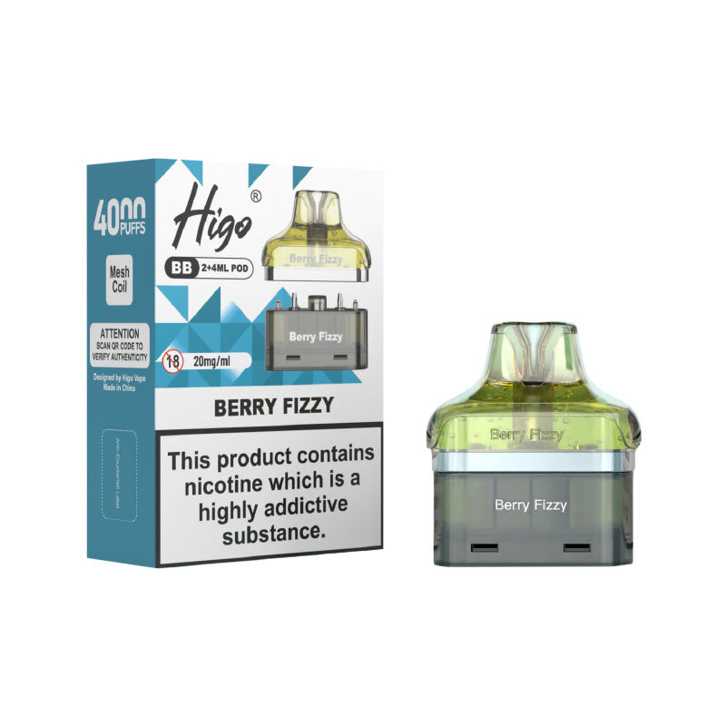 Higo BB 4000 Berry Fizzy Prefilled Pod