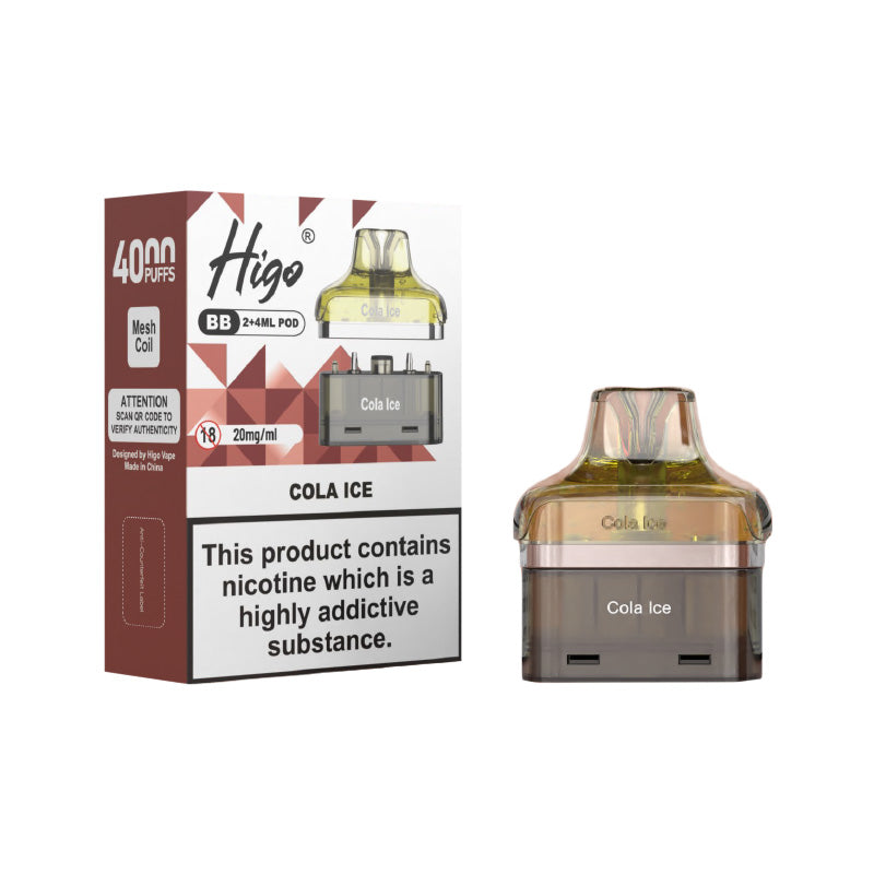 Higo BB 4000 Cola Ice Prefilled Pod