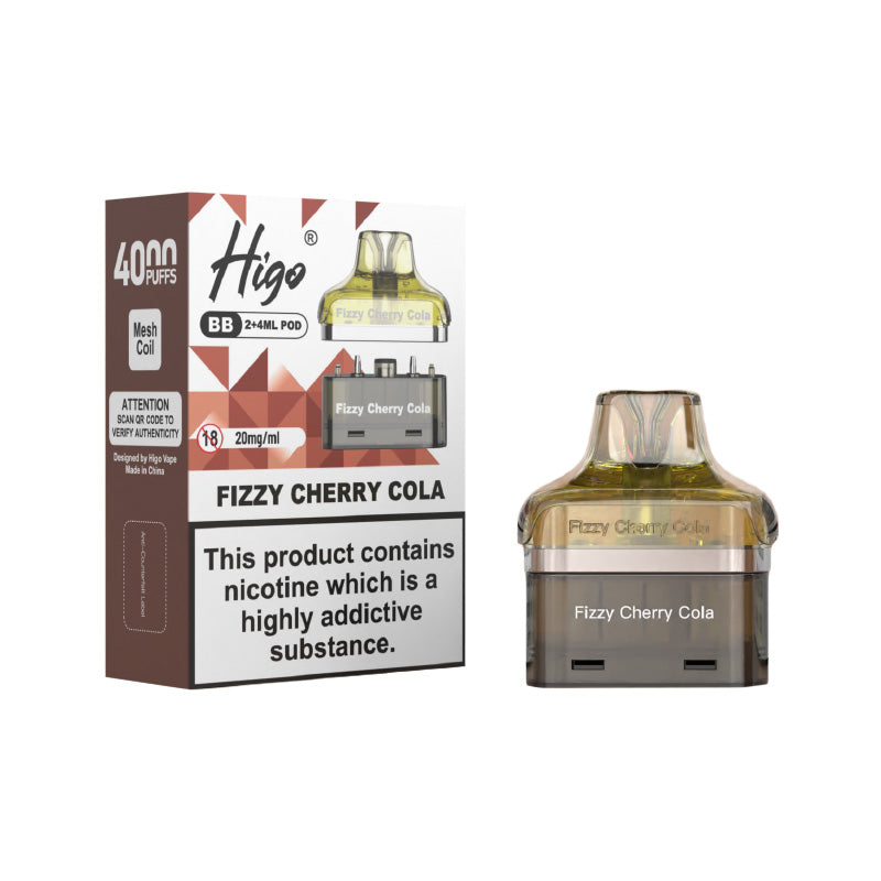 Higo BB 4000 Fizzy Cherry Cola Prefilled Pod