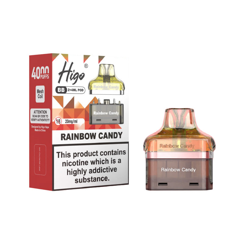 Higo BB 4000 Rainbow Candy Prefilled Pod