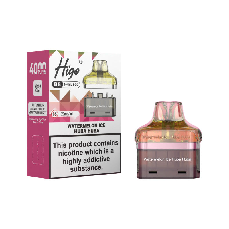 Higo BB 4000 Watermelon Ice Huba Huba Prefilled Pod