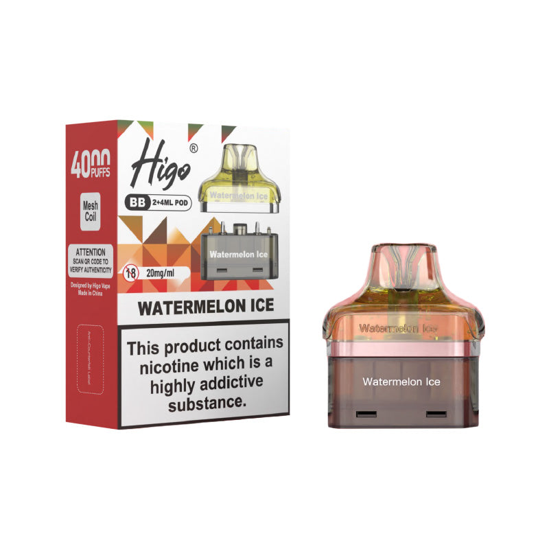 Higo BB 4000 Watermelon Ice Prefilled Pod