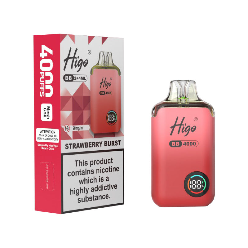 Higo BB 4000 Strawberry Burst Prefilled Pod Kit
