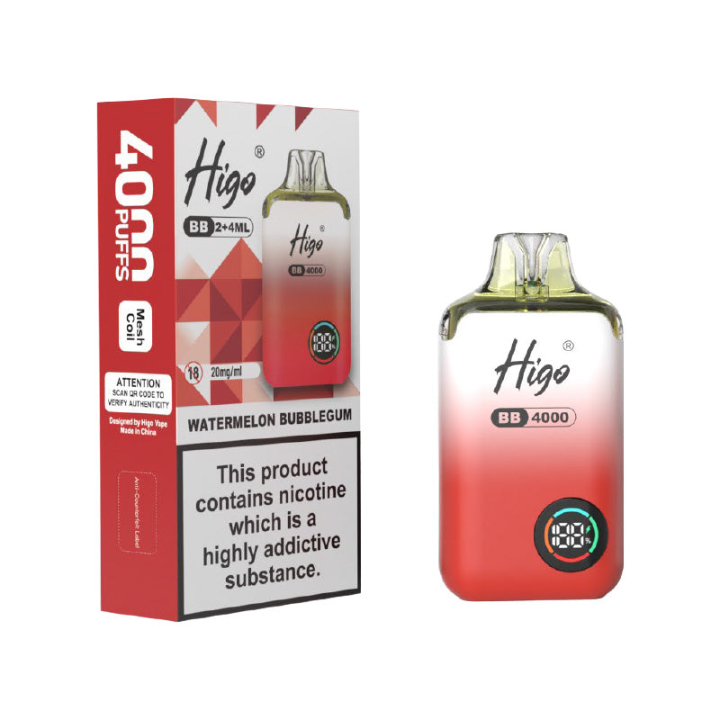 Higo BB 4000 Watermelon Bubblegum Prefilled Pod Kit