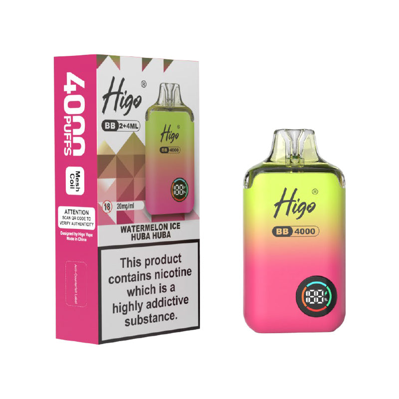 Higo BB 4000 Watermelon Ice Huba Huba Prefilled Pod Kit