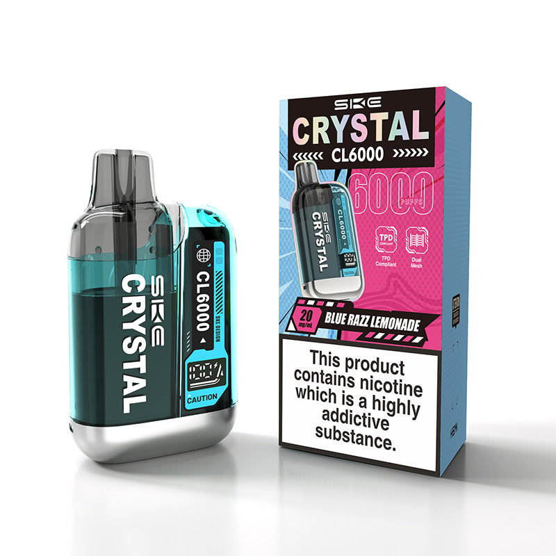 SKE Crystal CL6000 Blue Razz Lemonade Prefilled Pod Kit
