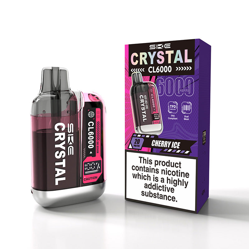 SKE Crystal CL6000 Cherry Ice Prefilled Pod Kit