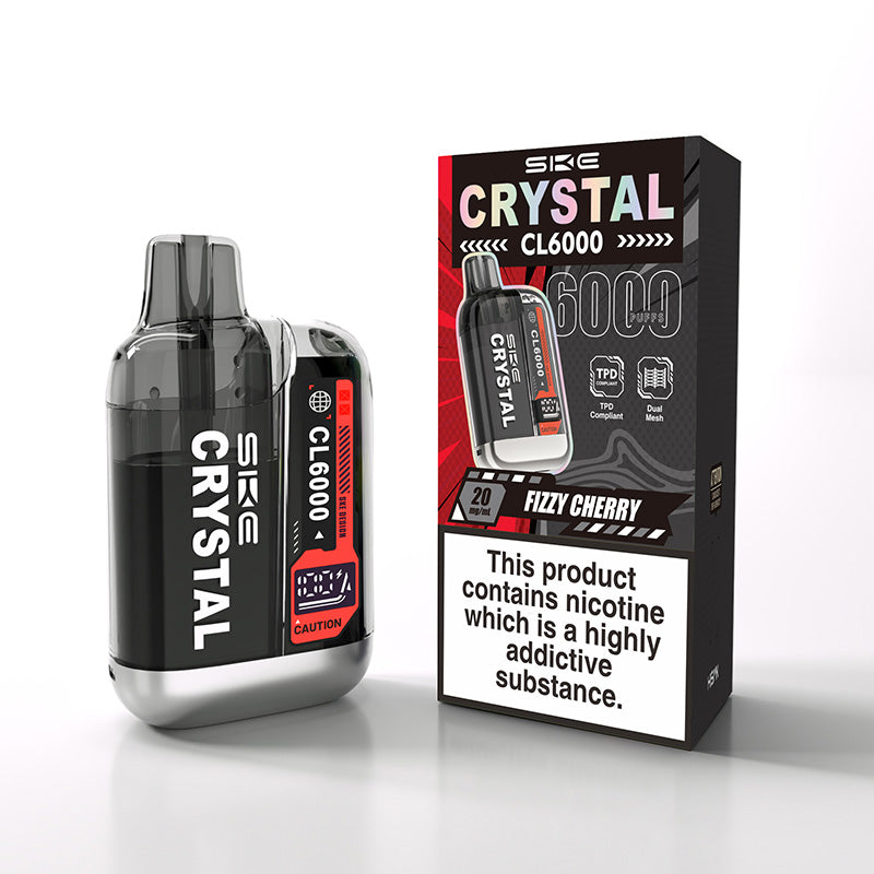 SKE Crystal CL6000 Fizzy Cherry Prefilled Pod Kit