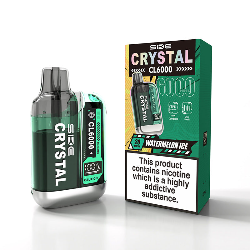 SKE Crystal CL6000 Watermelon Ice Prefilled Pod Kit