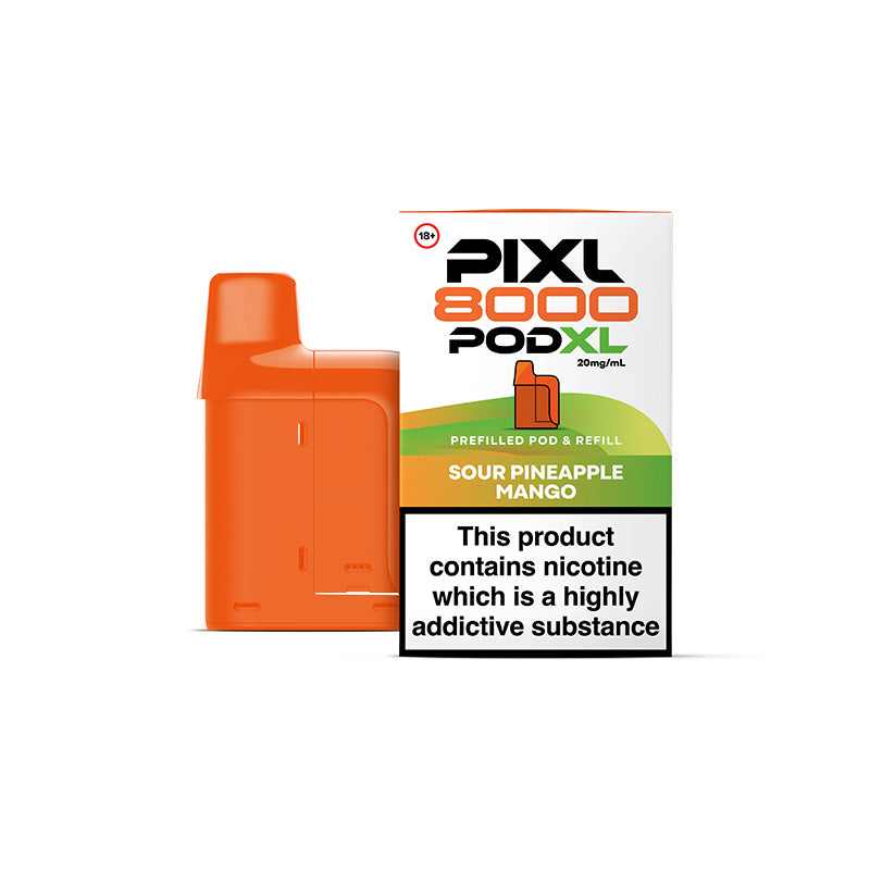 PIXL 8000 Sour Pineapple Mango Prefilled Pod